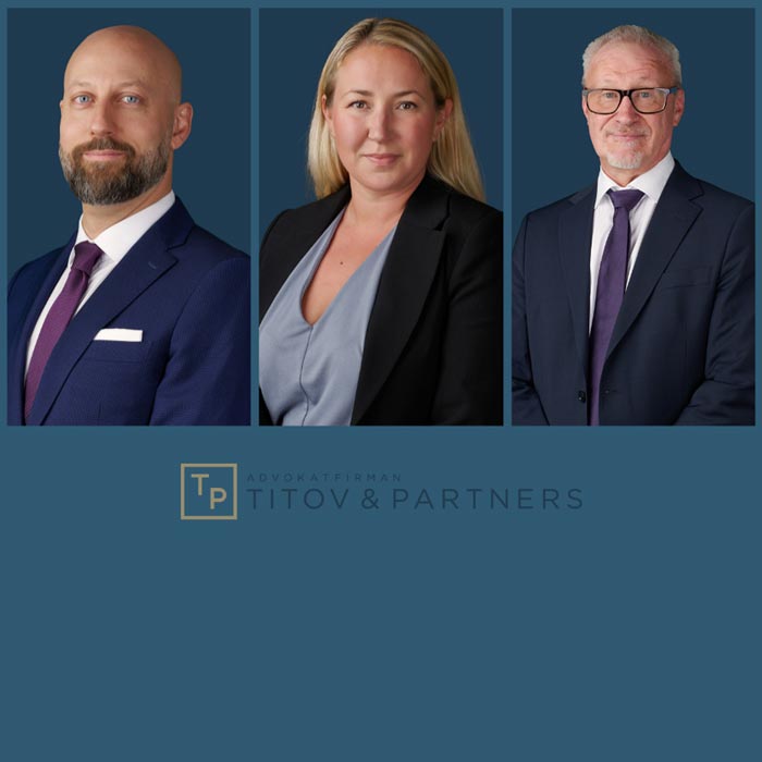 Tre kollegor på Titov