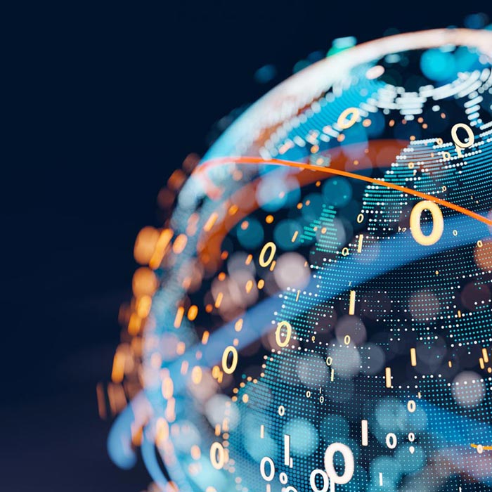 Illustration av ett jordklot